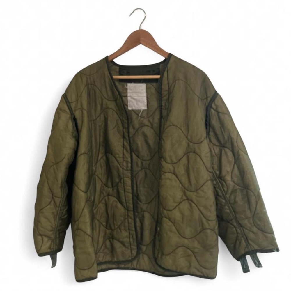 Quilted Olive Green Liner Jacket